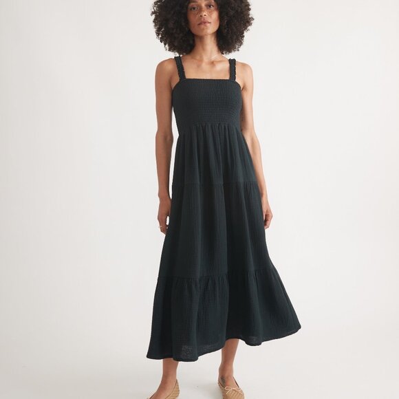 Marine Layer - Selene Smocked Tiered Maxi Dress – Size Small - Picture 1 of 5